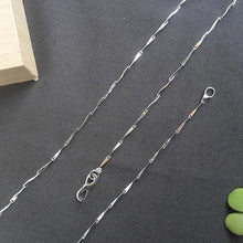 Load image into Gallery viewer, Trendy Thin Silver Rice 19 inch Chain - vistoso.pk