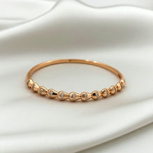 Load image into Gallery viewer, Zircon Crest Bangle (Rose Gold)