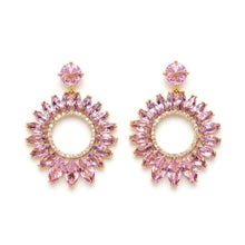 Load image into Gallery viewer, Sapphire Gold Earring