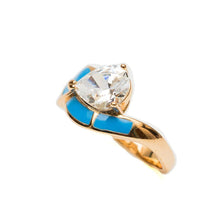 Load image into Gallery viewer, Blue Isabelle Ring - vistoso.pk