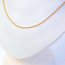 Load image into Gallery viewer, GOLD PLATED SINGLE LINE GOLD BALLS CHAIN - vistoso.pk