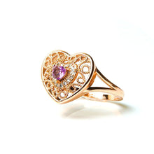 Load image into Gallery viewer, Heart Diamond Cluster Ring - vistoso.pk