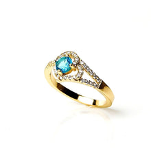 Load image into Gallery viewer, Oval Cut Sky Blue Ring - vistoso.pk