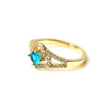 Load image into Gallery viewer, Oval Cut Sky Blue Ring - vistoso.pk