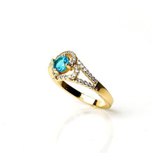 Load image into Gallery viewer, Oval Cut Sky Blue Ring - vistoso.pk