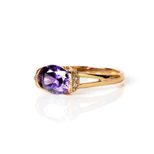Load image into Gallery viewer, Purple Pedestal Ring - vistoso.pk