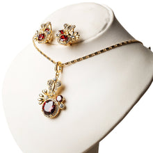Load image into Gallery viewer, Red Wonderland Sapphire Set - vistoso.pk
