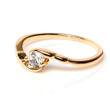Load image into Gallery viewer, Sleek Solitaire Round Cut Ring - vistoso.pk