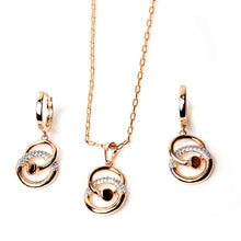 Load image into Gallery viewer, Spiral Pave Diamond Set (Copper) - vistoso.pk