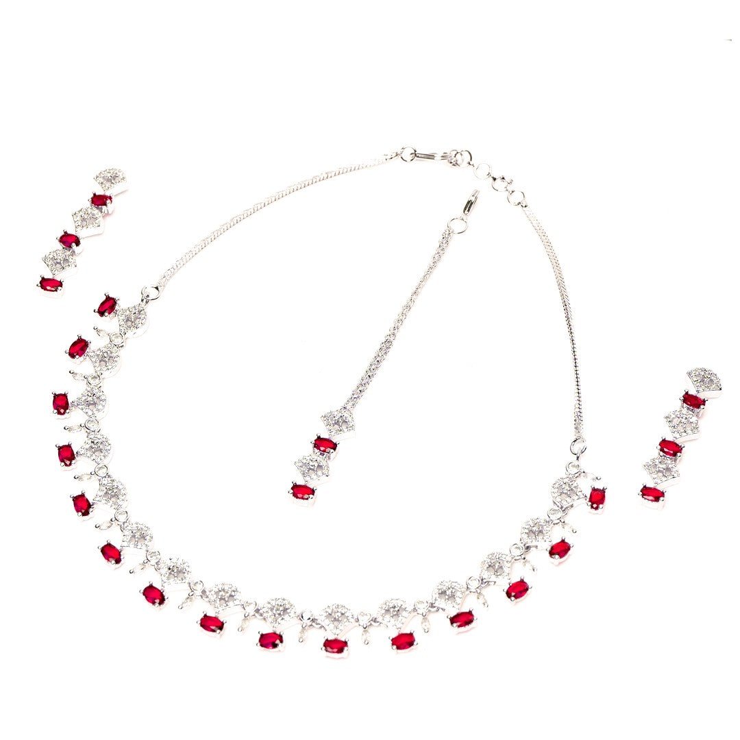 Emerald Red Diamond Set 1 Ct