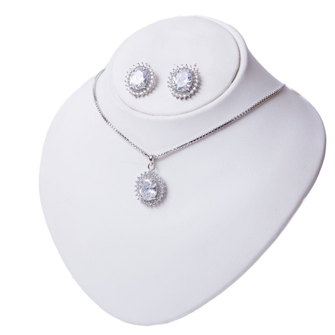 1 Carat Icon Round Diamond Necklace - vistoso.pk