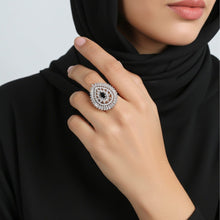 Load image into Gallery viewer, 1 Ct Bridal Eternity Ring (Black) - vistoso.pk
