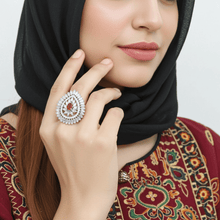 Load image into Gallery viewer, 1 Ct Bridal Eternity Ring (Red) - vistoso.pk
