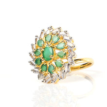 Load image into Gallery viewer, 1 Ct Midnight Flower Bridal Ring - vistoso.pk
