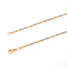 Load image into Gallery viewer, Two-Tone gold rope chain (18 inch)

