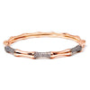 Elegant Diamond Bone Bangle