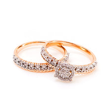 Load image into Gallery viewer, Marquise Cut Emerald Double Ring
