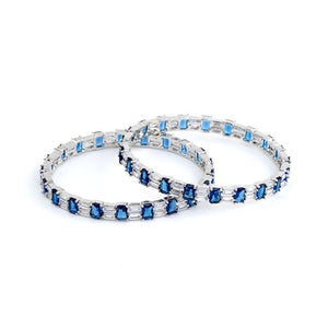 Emerald Cut 1 Carat Bangle (Pair)