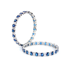Load image into Gallery viewer, Emerald Cut 1 Carat Bangle (Pair)
