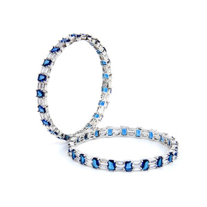Emerald Cut 1 Carat Bangle (Pair)