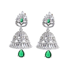 Load image into Gallery viewer, 1 Carat Green Pearl Jhumka
