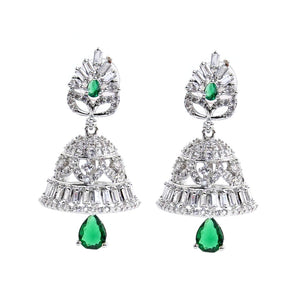 1 Carat Green Pearl Jhumka