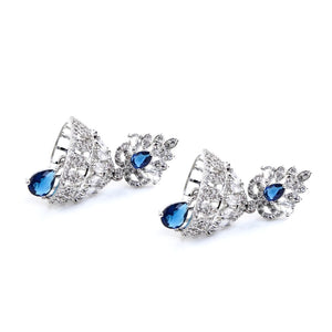 1 Carat Blue Pearl Jhumka