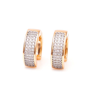 Diamond Encrusted Earrings (18mm)