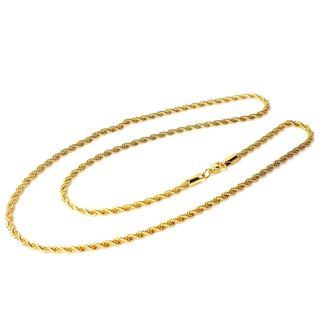 24 Inch Brass Rope Chain (Copper) - vistoso.pk