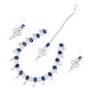 1 Carat White Gold Sapphire Set