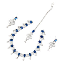 Load image into Gallery viewer, 1 Carat White Gold Sapphire Set
