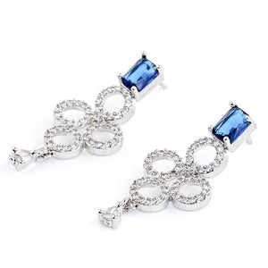 1 Carat White Gold Sapphire Set