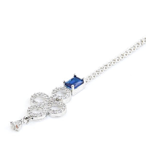 1 Carat White Gold Sapphire Set