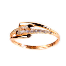 Load image into Gallery viewer, Openable Dove-Cross Bangle (Brass)
