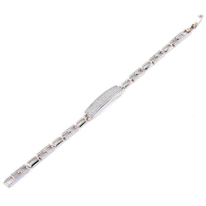 Silver Oblong Bracelet