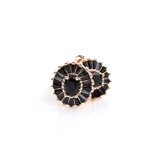 Load image into Gallery viewer, Black Halogen Stud Earrings
