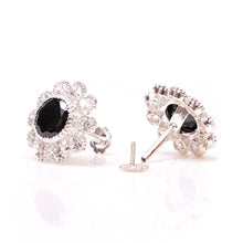 Load image into Gallery viewer, 925 Silver Tops Black (13mm) - vistoso.pk
