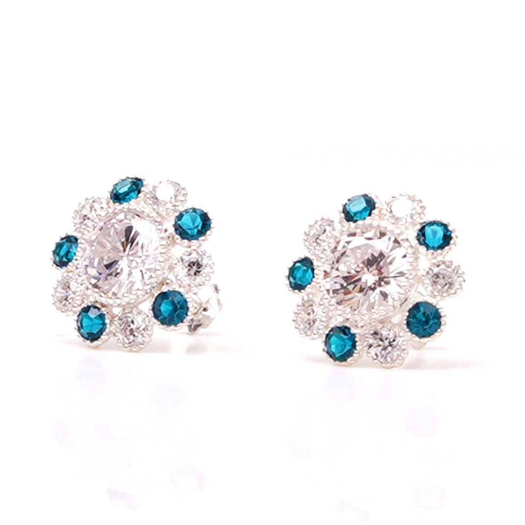 925 Silver Tops Blue (13mm) - vistoso.pk