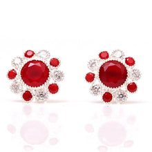 Load image into Gallery viewer, 925 Silver Tops Red (13mm) - vistoso.pk
