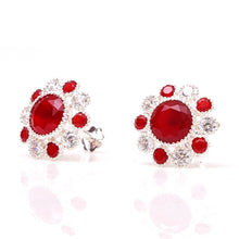 Load image into Gallery viewer, 925 Silver Tops Red (13mm) - vistoso.pk
