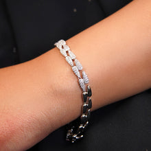 Load image into Gallery viewer, Silver Eclipse Bracelet (Copper)

