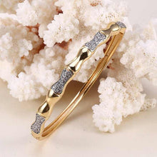 Load image into Gallery viewer, Elegant Diamond Bone Bangle

