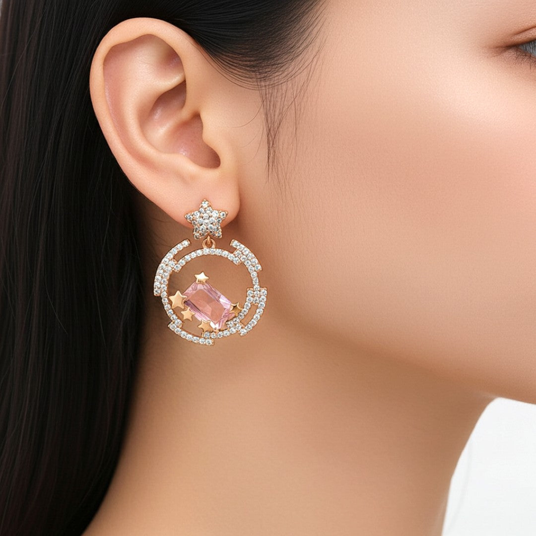 Pink Emerisa Earrings