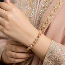 Load image into Gallery viewer, Zircon Crest Bangle (Rose Gold)
