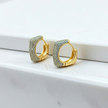 Load image into Gallery viewer, Celeste Square Hoops
