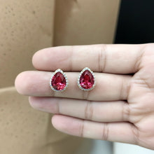 Load image into Gallery viewer, Red  Diamond Studs
