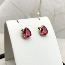 Load image into Gallery viewer, Red  Diamond Studs
