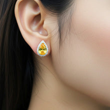 Load image into Gallery viewer, Yellow Diamond Studs

