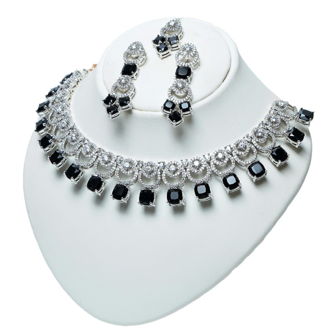 Black Stone Aristocratic Bridal Set - vistoso.pk