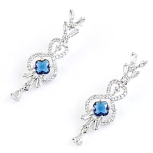 Load image into Gallery viewer, Blue 1 Carat Zircon Rain Drop Set - vistoso.pk
